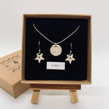 Load image into Gallery viewer, Gift Set - Zodiac Necklace &amp; Star Earrings (Silver Plated)
