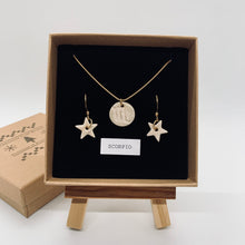 Load image into Gallery viewer, Gift Set - Zodiac Necklace &amp; Star Earrings (Gold Plated)
