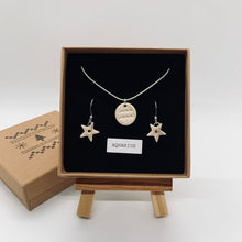 Load image into Gallery viewer, Gift Set - Zodiac Necklace &amp; Star Earrings (Silver Plated)
