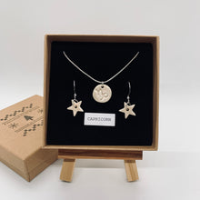 Load image into Gallery viewer, Gift Set - Zodiac Necklace &amp; Star Earrings (Silver Plated)
