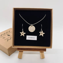 Load image into Gallery viewer, Gift Set - Zodiac Necklace &amp; Star Earrings (Silver Plated)
