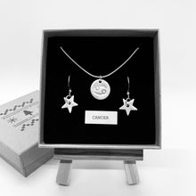 Load image into Gallery viewer, Gift Set - Zodiac Necklace &amp; Star Earrings (Silver Plated)
