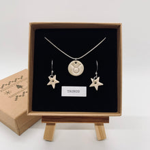 Load image into Gallery viewer, Gift Set - Zodiac Necklace &amp; Star Earrings (Silver Plated)
